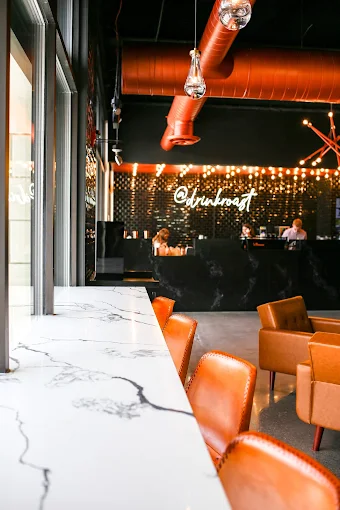 Royal Oak Roast marble counter seating